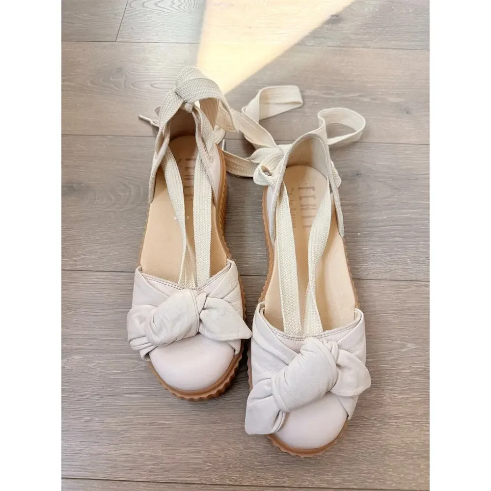 PUMA x FENTY Off-White Rhianna Bow Creeper Strapy Sandals US‎ 10 EU 41 Coquette